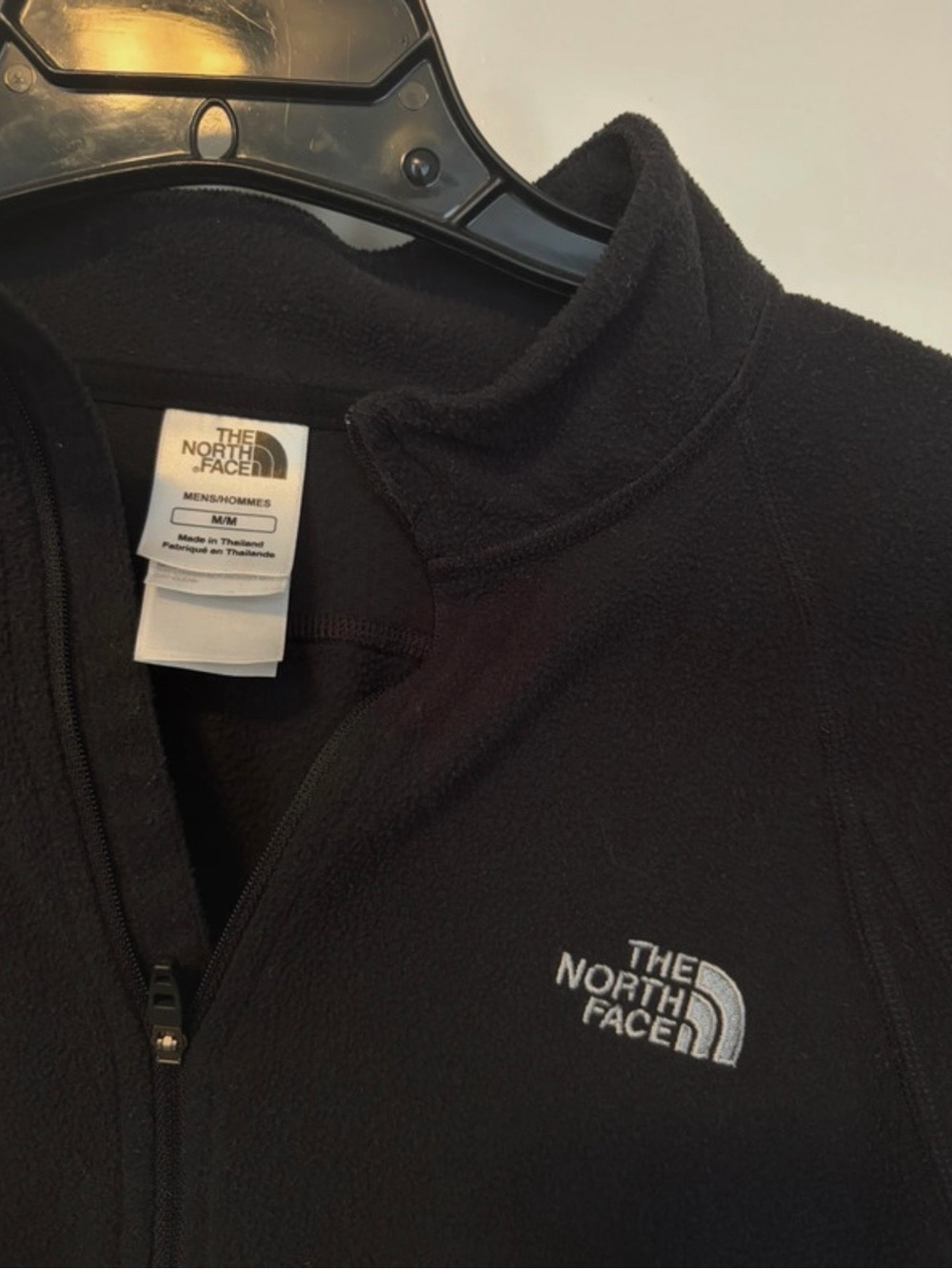 The North Face Black Fleece Pullover Quarter-Zip Jacket Size Medium